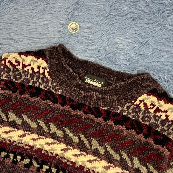 VINTAGE Designer Studio Originals Sweater Size Small Women’s Retro Chenille 90s - Picture 3 of 10